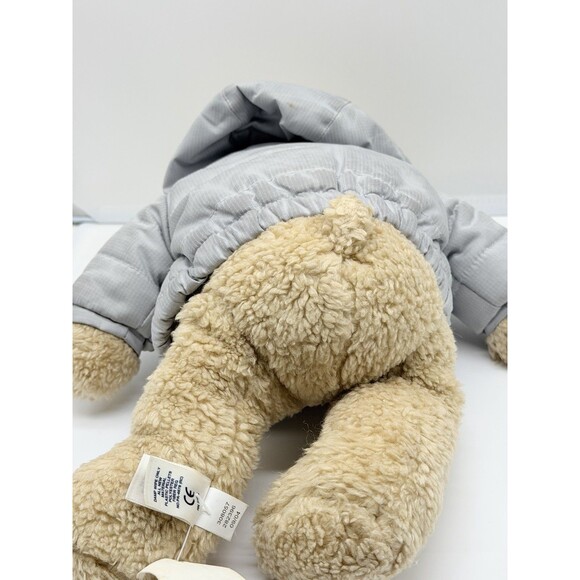 Baby Gap Brannan Baby Bear In Gray Winter Jacket Limited Edition 14” Plush Toy - Picture 7 of 14